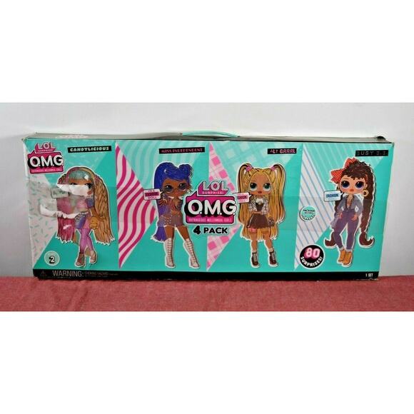 LOL L.O.L. Surprise! O.M.G. 4 Pack Fashion Doll Set with 80 Surprises (PKG WEAR) - Picture 1 of 8